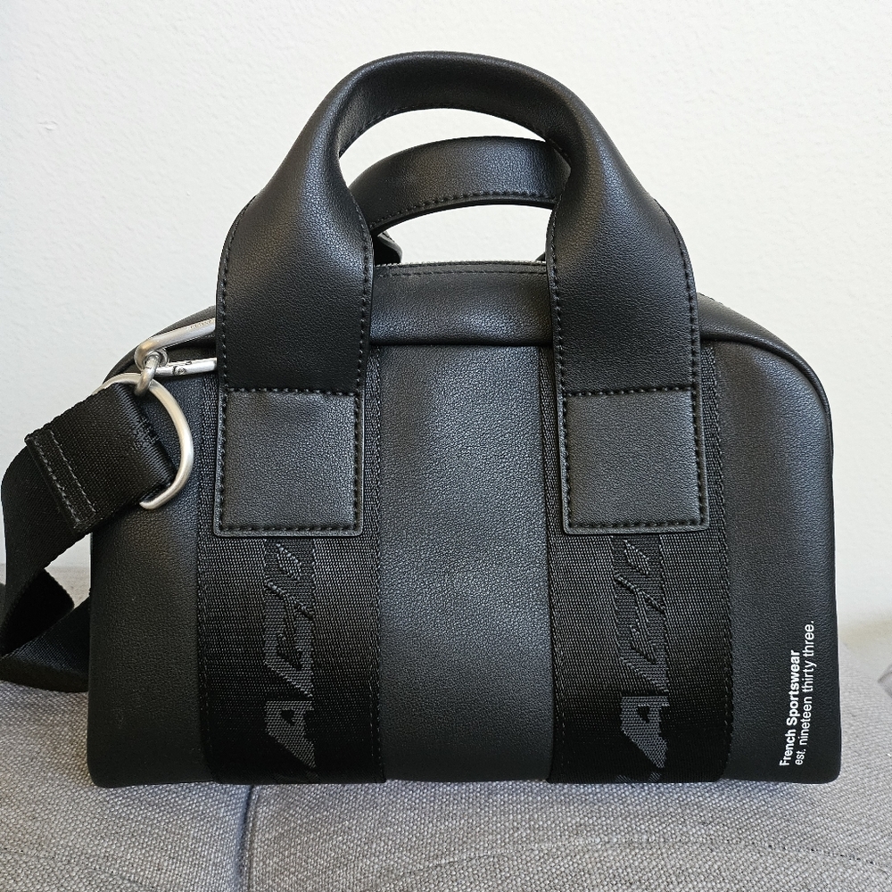 Lacoste Black Bowling Bag Satchel